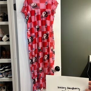 Dressed in LALA cosmic cowgirl mesh dress